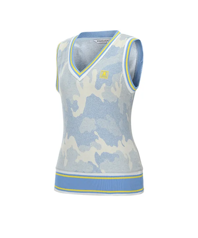 CHUCUCHU Candy Camo Vest - Sky Blue