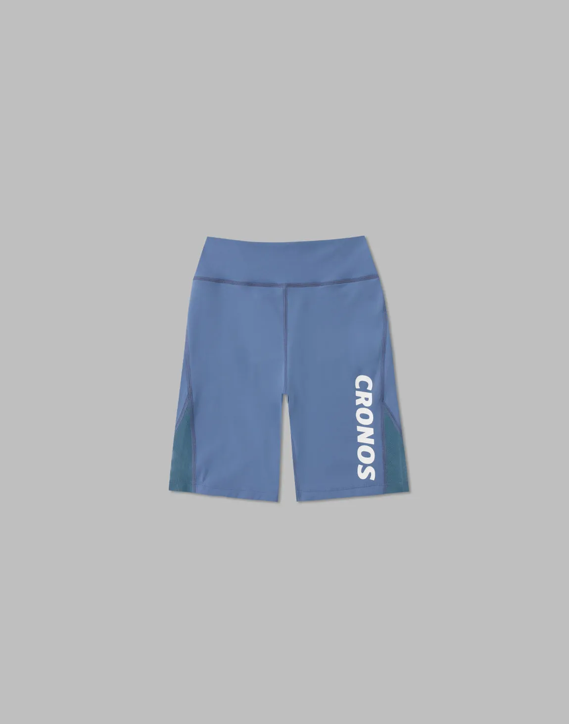 CRONOS WOMEN SPORTS MESH SHORT LEGGINGS【BLUE】