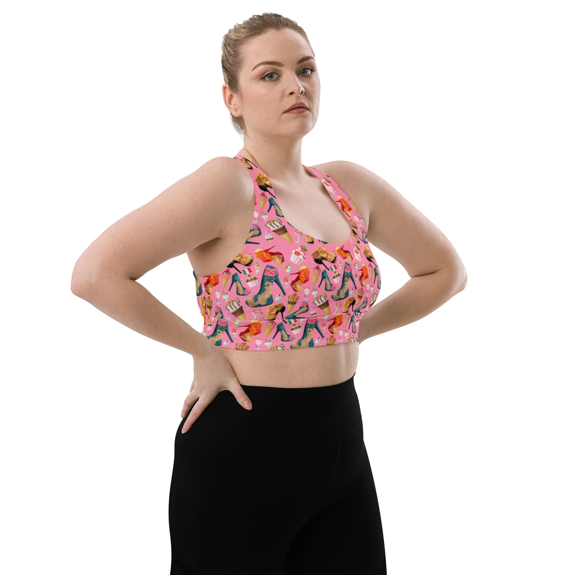 Longline sports bra 'Gelato Italiano'
